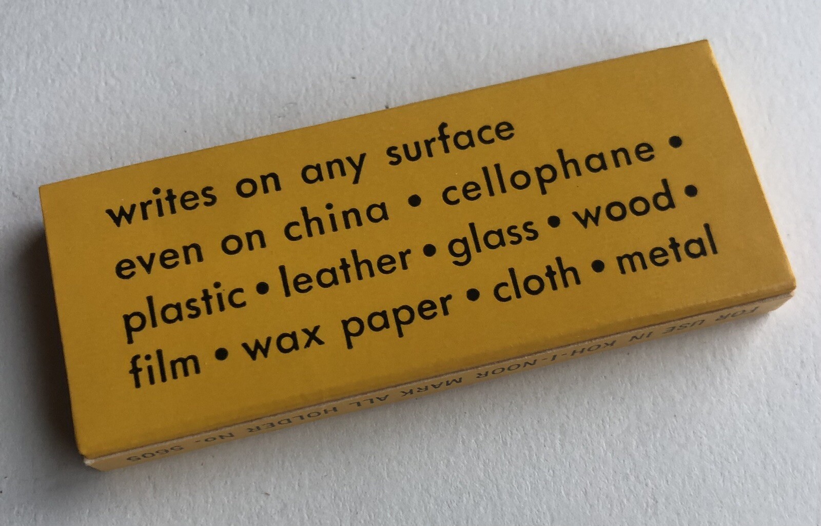 Vintage KOH-I-NOOR Mark All 3mm NOS Marking Pencil Lead Refill 4 Pack USA