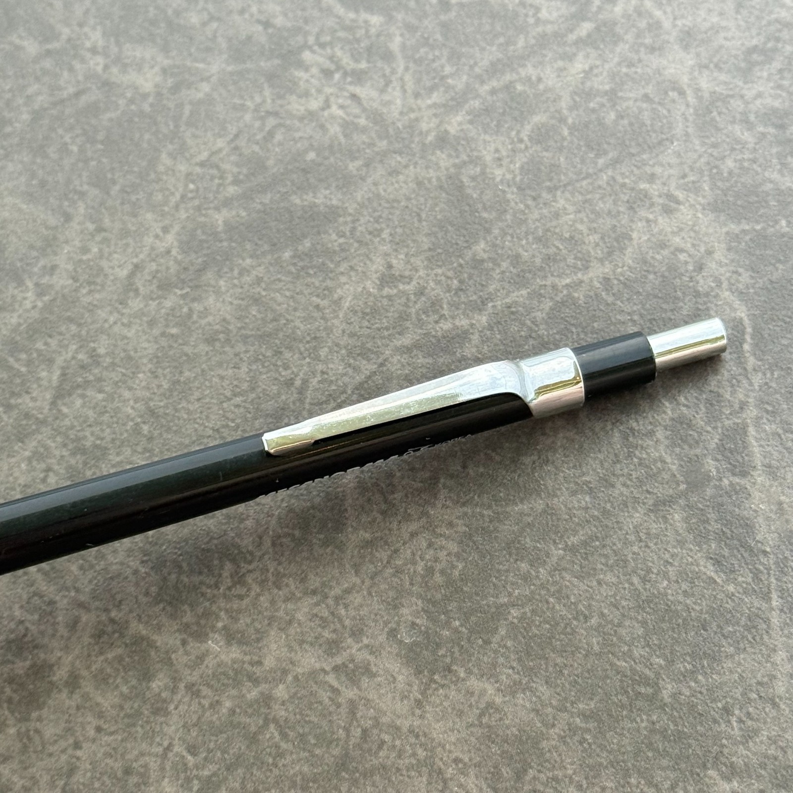Mecanorma Mechanical Pencil Vintage 0.5mm, Black & Silver Made in Korea