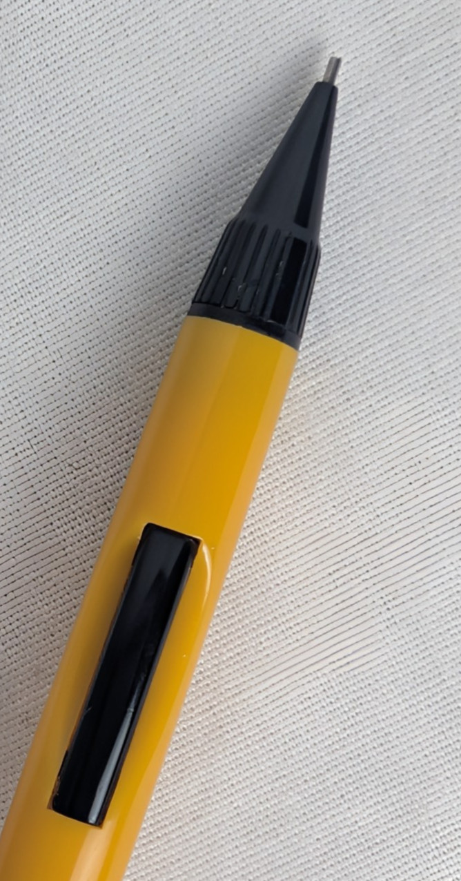 Vintage Pentel PD345 Solid Yellow Quicker Clicker Pencil