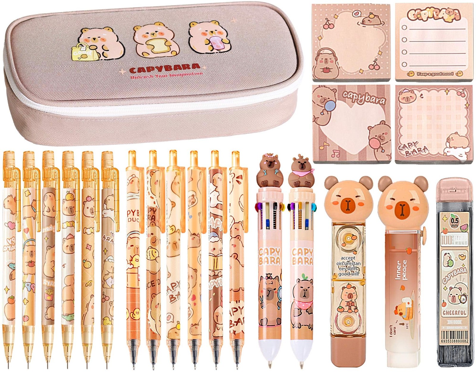 Cute Capybara School Supplies Stationery Set Kawaii Stationery Birthday Gifts…