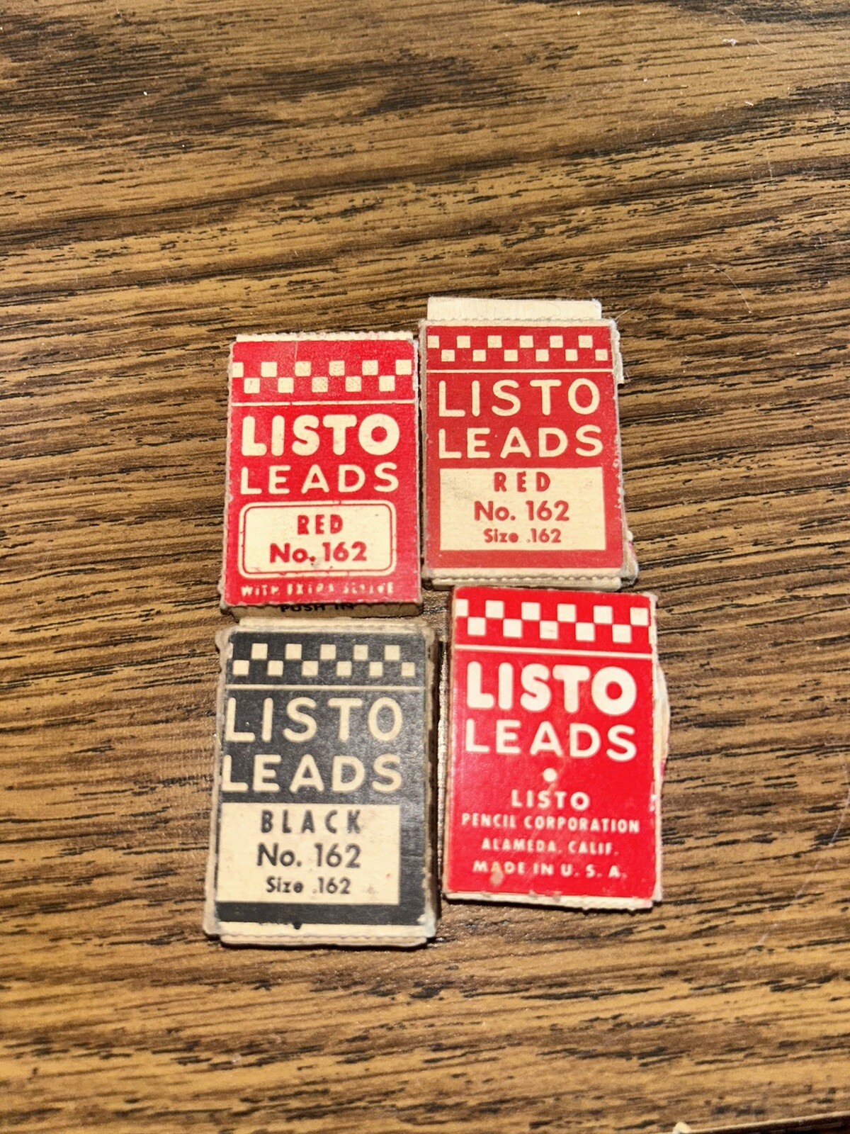 Vintage Lot Of Listo Leads Red No. 162 Marking Leads Preowned WJ