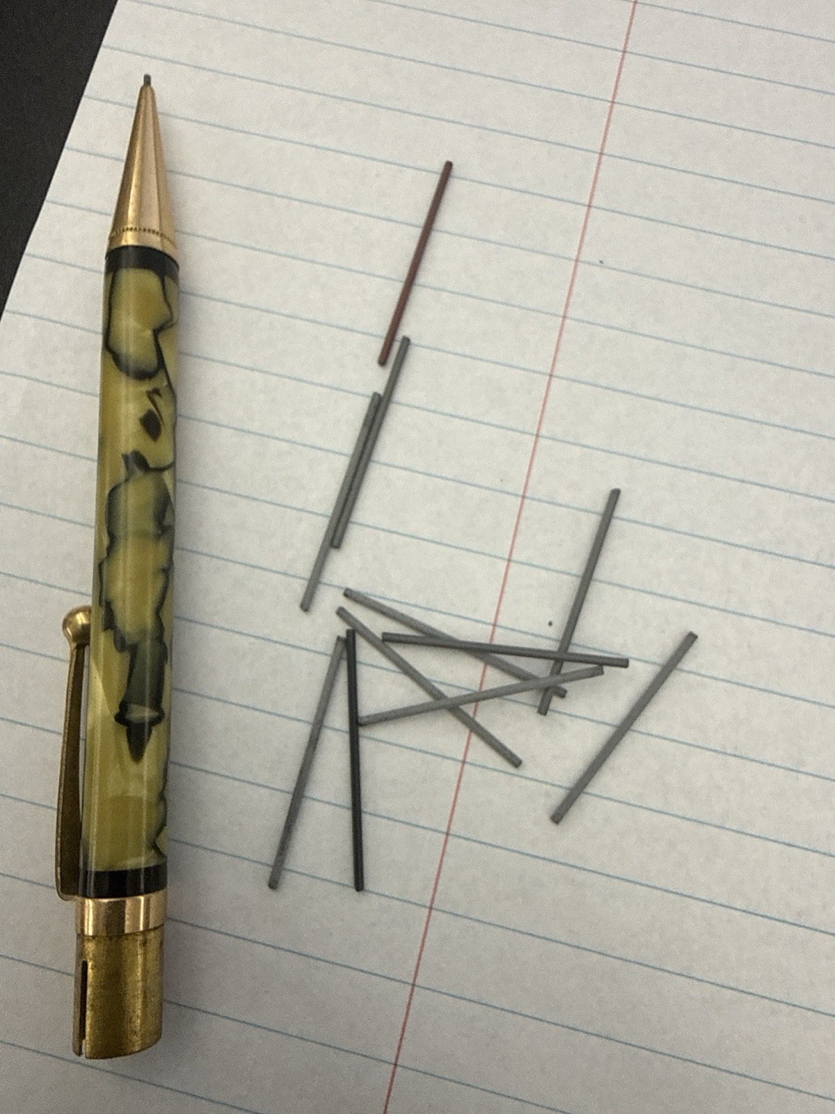 Vintage PARKER DUOFOLD Mechanical Pencil Made in USA Marbled 1920s