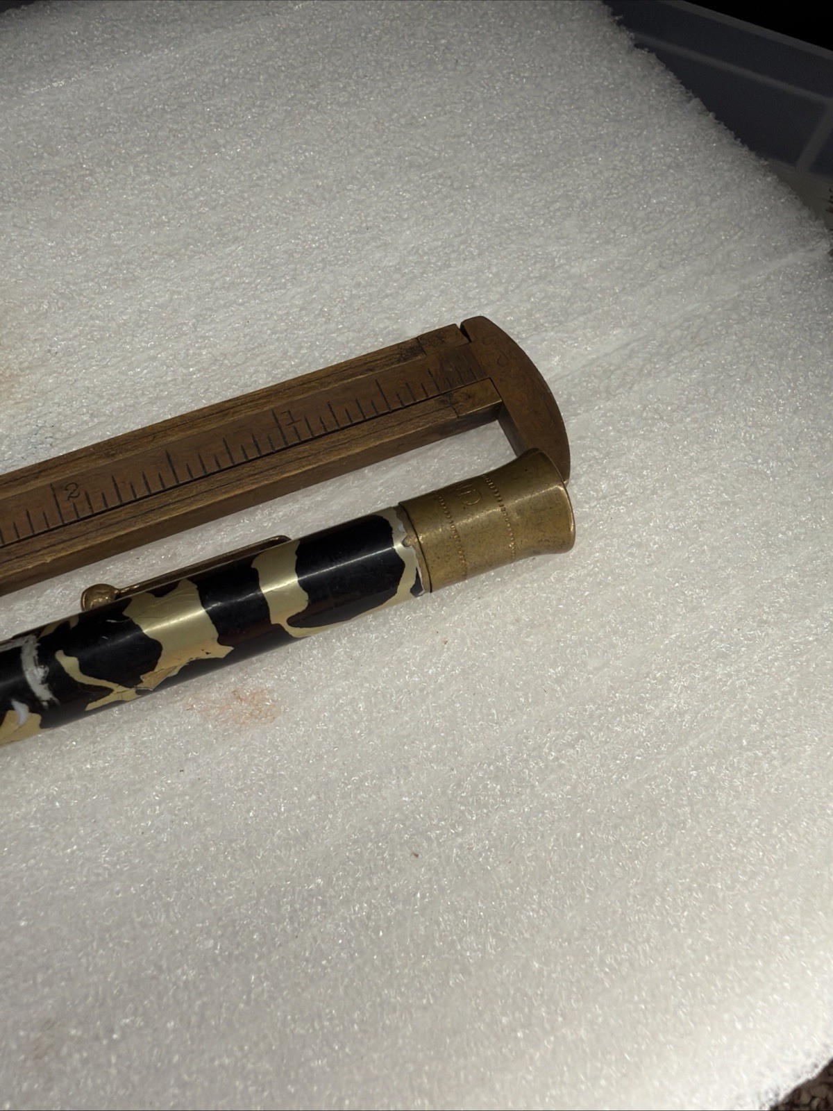 Old Eagle Pencil Co. Black & Gold Marbled Finish Mechanical Pencil