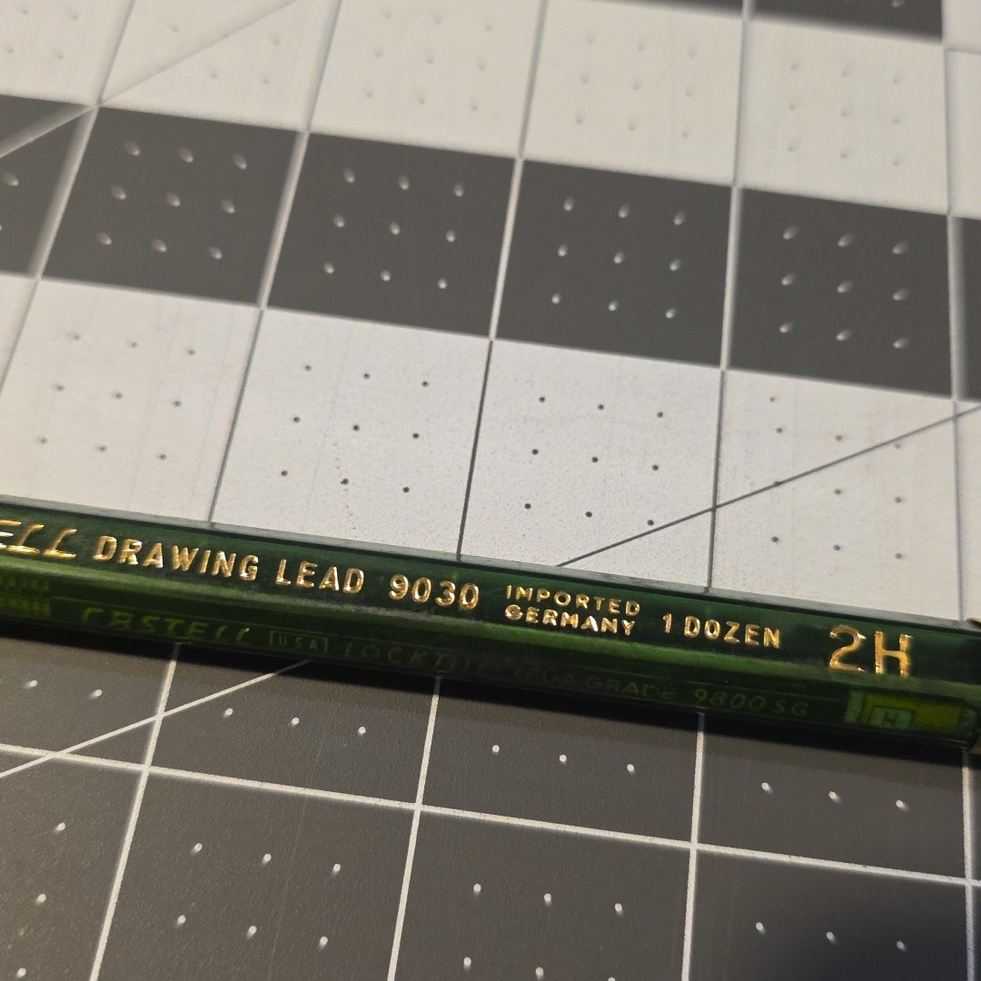 Eberhard Faber Microtomic 617 Mechanical Pencil And Castell Drawing Lead Vintage