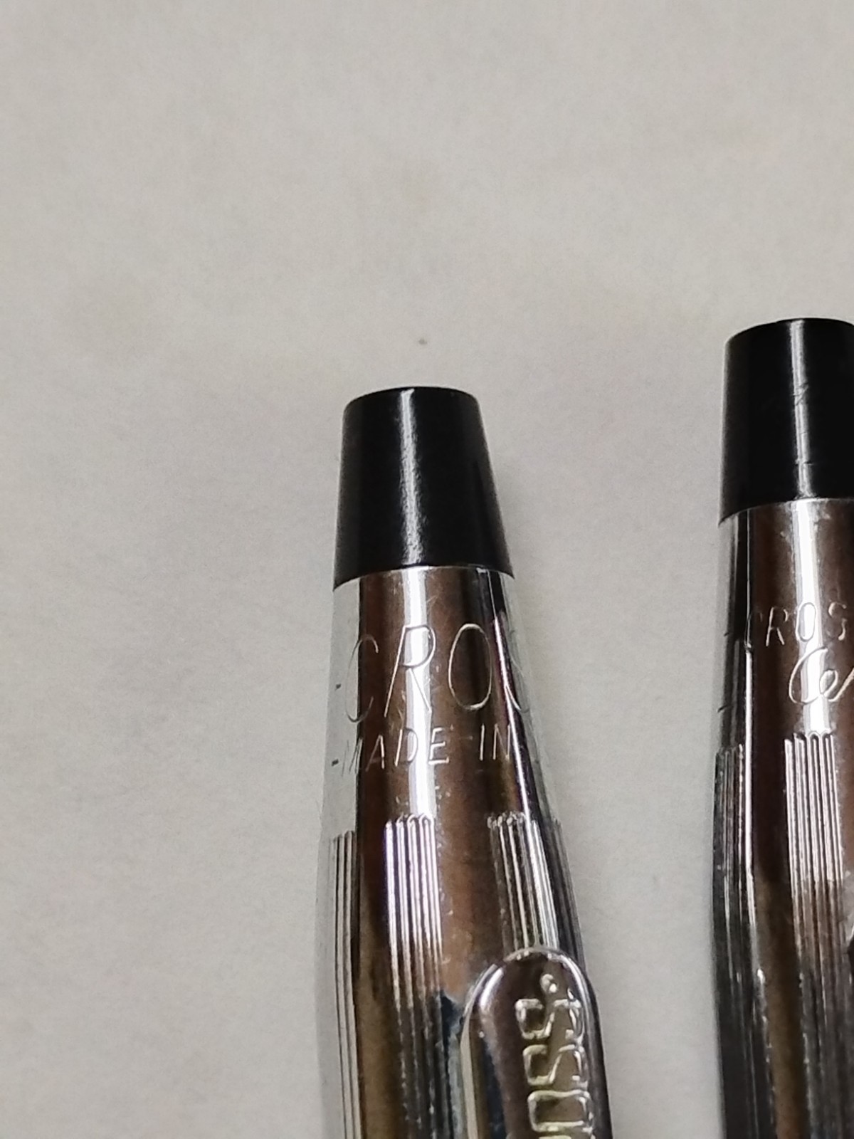Vintage Cross Silver Chrome Mechanical Pencil and Pen Set Made in USA #P10