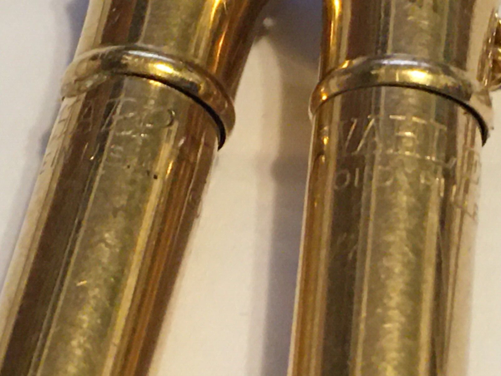 Vintage- 2 Wahl Eversharp Gold Filled Mechanical Pencils On A Long 26″ Chain