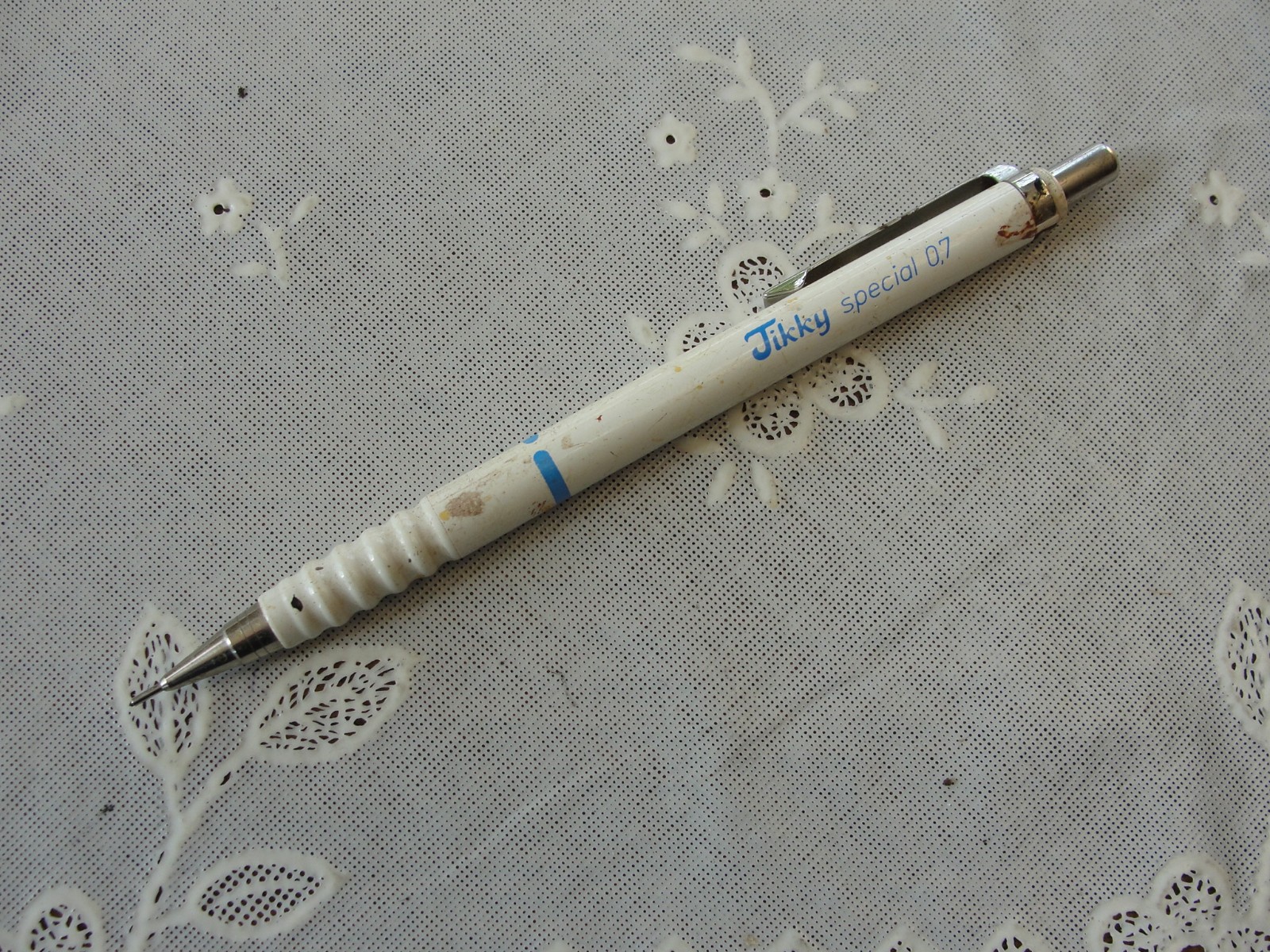 Vintage W. Germany rOtring Tikky Special White 0.7 mm Mechanical Pencil