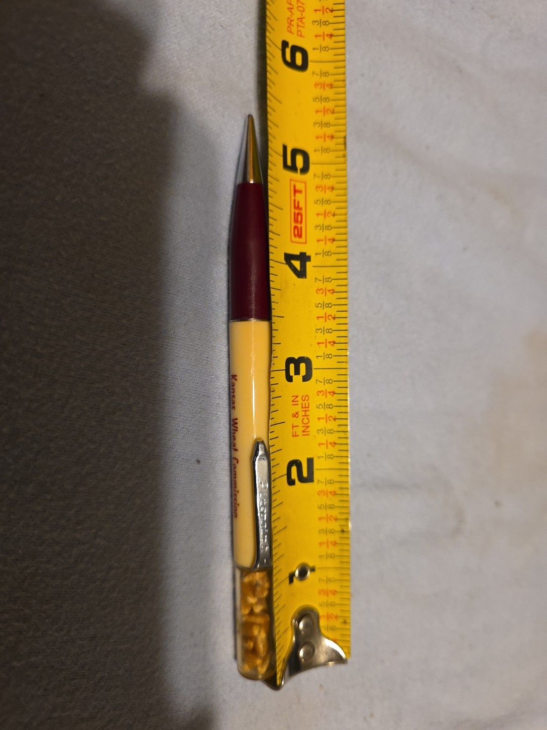 Vintage Ritepoint Mechanical Pencil Kansas Wheat Commission 5-5/16″ Wheat Top A