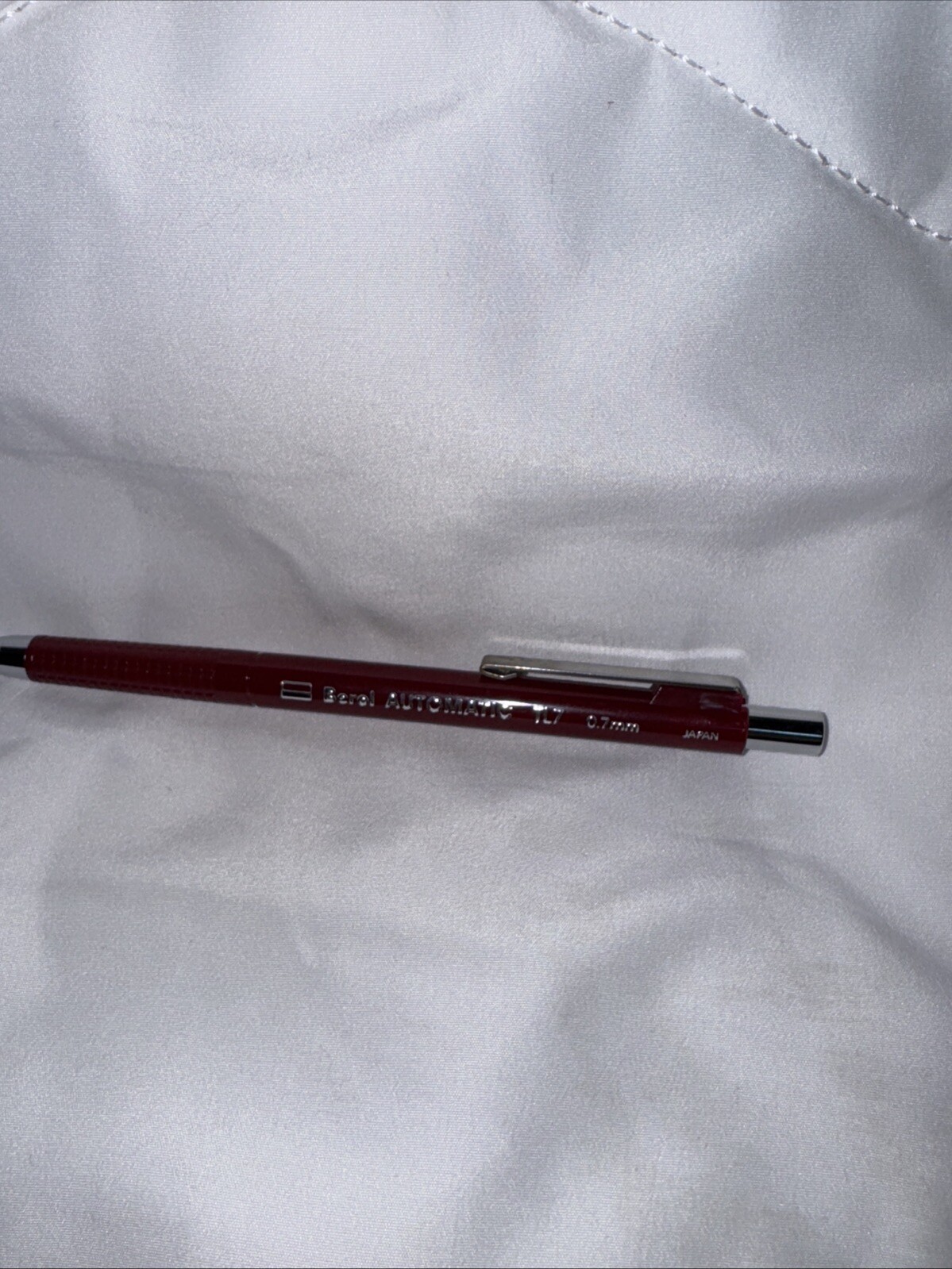 Vtg BEROL Automatic TL-7 Thin Lead Mechanical Pencil 0.7mm Maroon Barrel Used