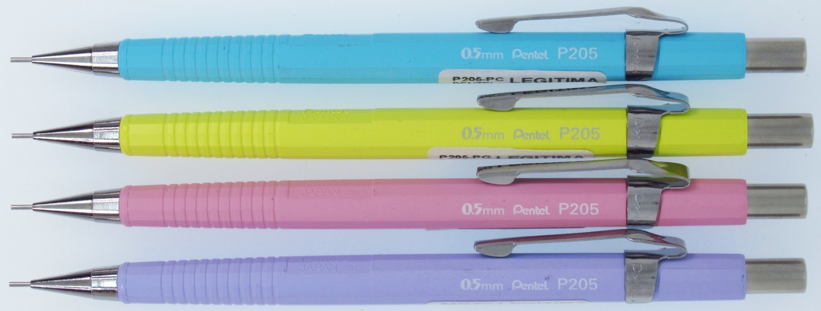 Pentel P205 Pastel Set, Set of 4 (Brazil)