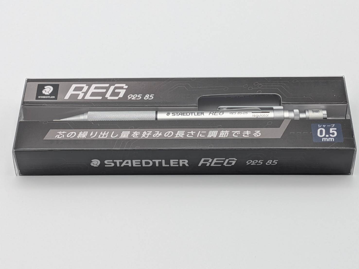 STAEDTLER REG Mechanical Drafting Pencil 925 85-05 0.5mm Sliver Adjustable Lead