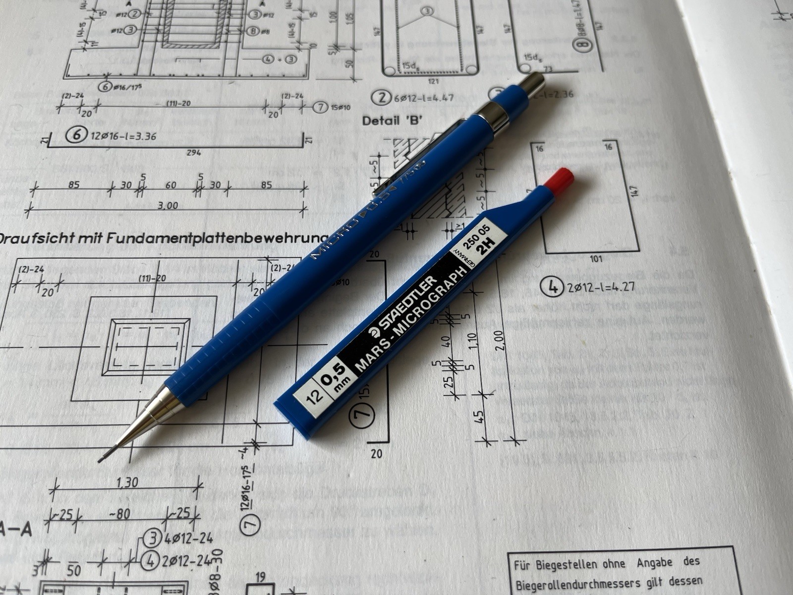Vintage Mechanical Pencil STAEDTLER MICRO | 0.5 | 775 05 | Blue | Germany | NOS