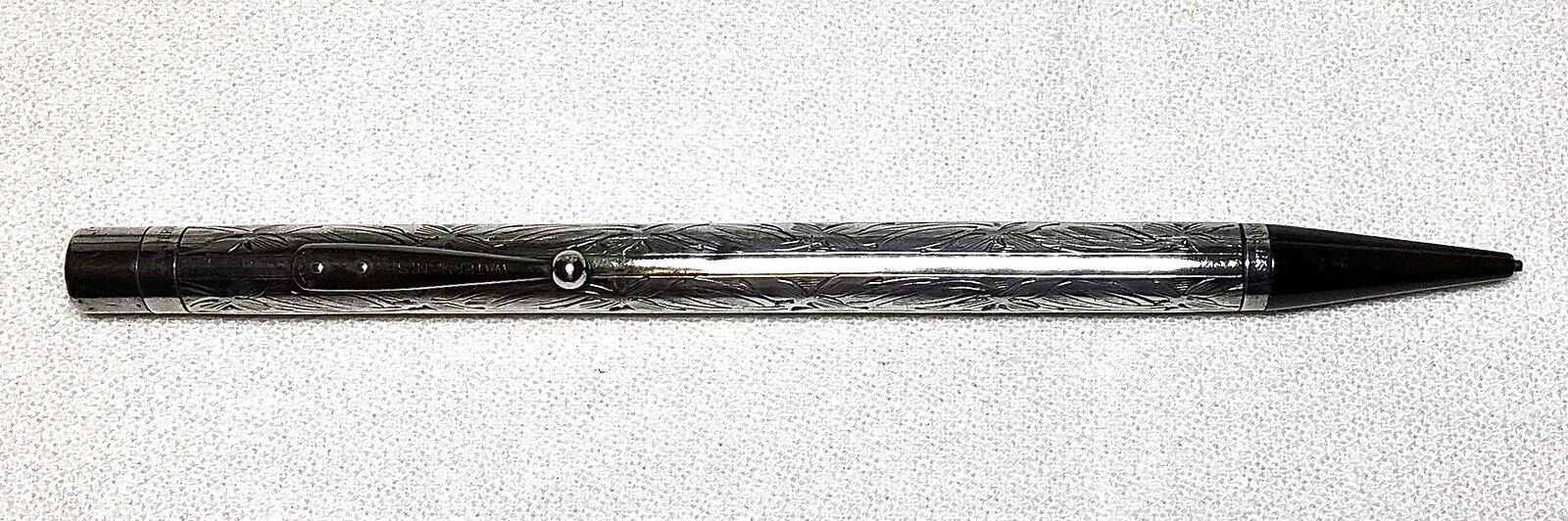 Waterman Sterling Pansy Pattern Pencil From The Mid 1920’s Excellent Working