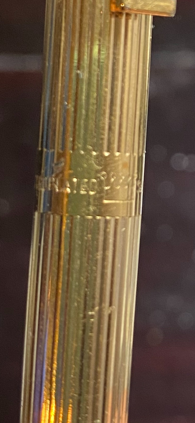 Vintage Sheaffer Gold Electroplated Mechanical Pencil White Dot Clip No Lead