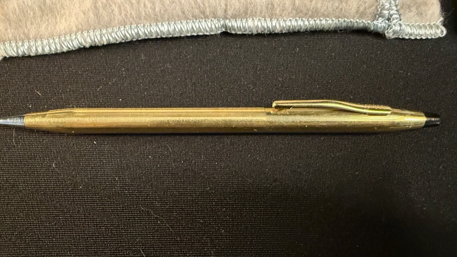 Vintage Cross 14k Gold Filled Ladies Mechanical Pencil with Box Pouch & Papers