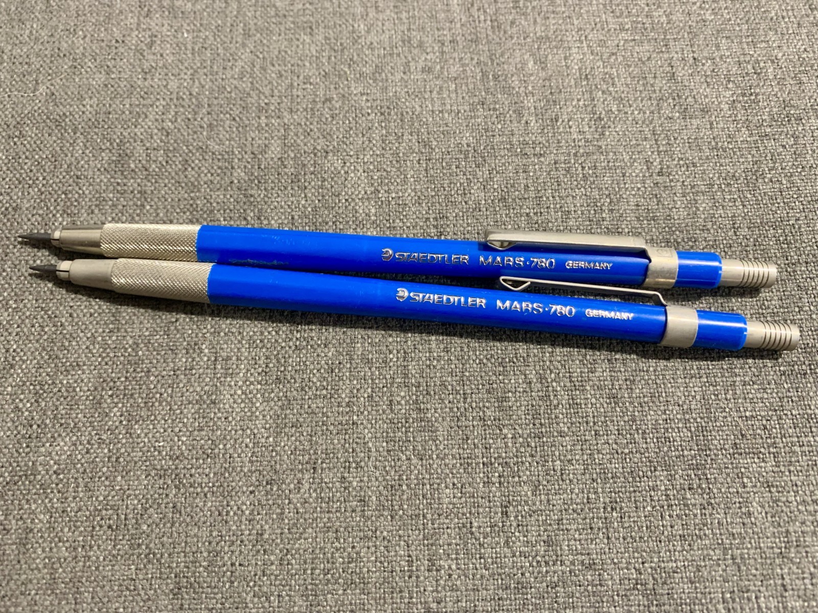 4 VTG Staedtler Mars 780 Marsmicro Mechanical Drafting Pencils Lot ..3 .5 2 mm