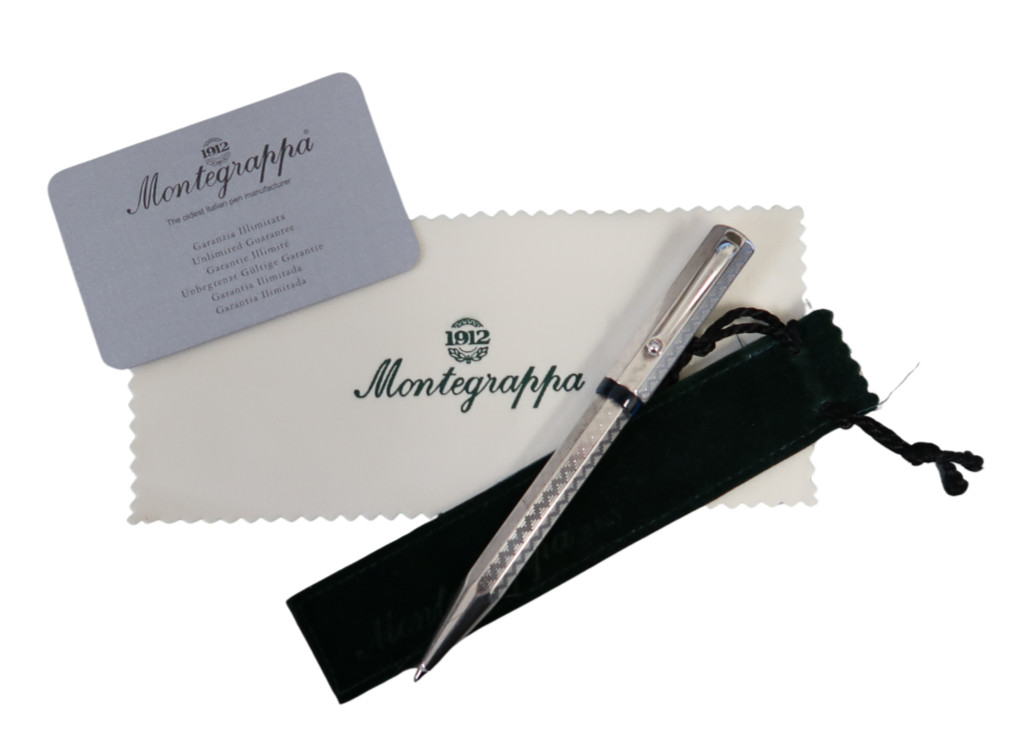 Montegrappa Privilege Small Sterling Silver Decorated 0.7mm Pencil New In Box