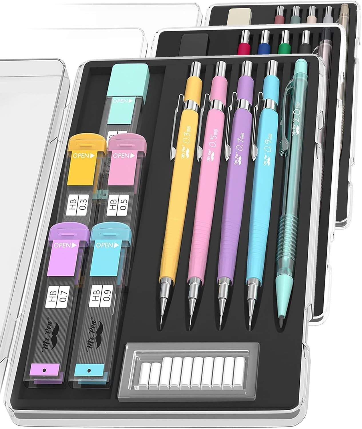 Mr. Pen- Pastel Mechanical Pencil Set with Lead 5 Count (Pack of 1),