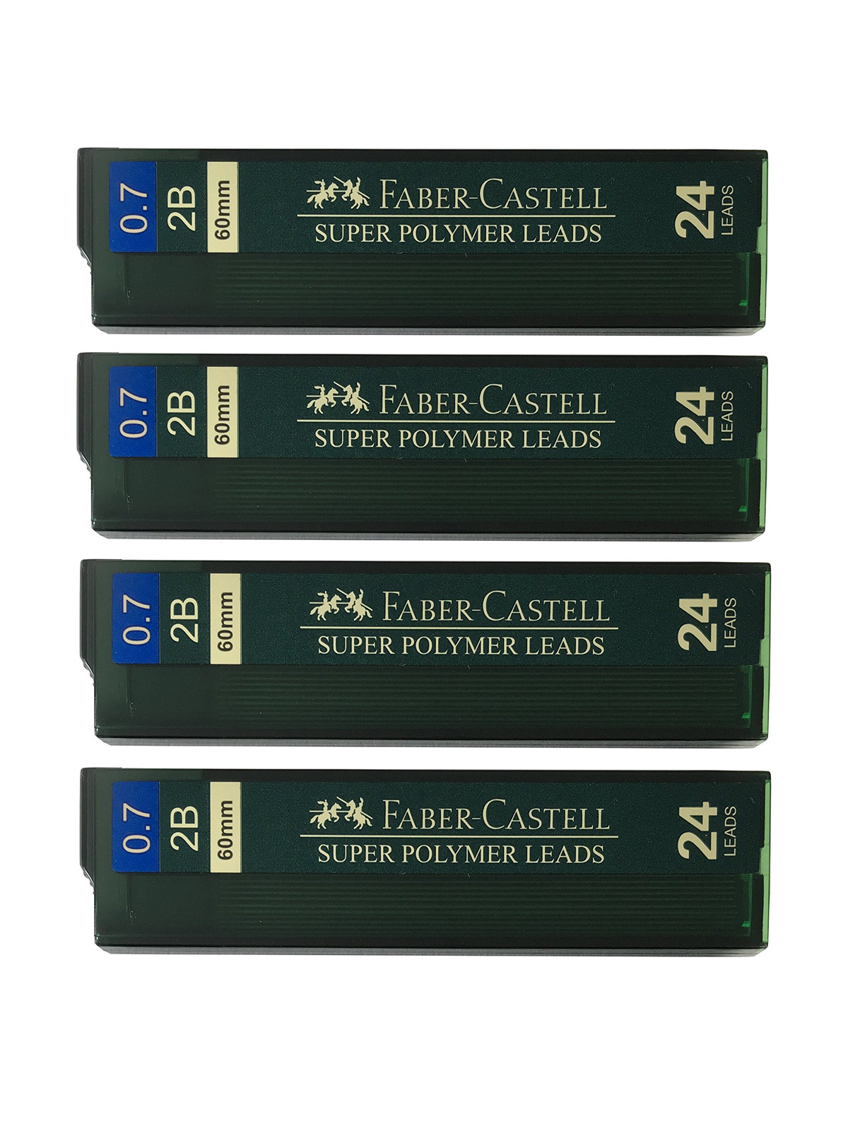 4 Pack 24 Count 0.7mm 2B Mechanical Pencil Lead Refill High Quality Dark Leads