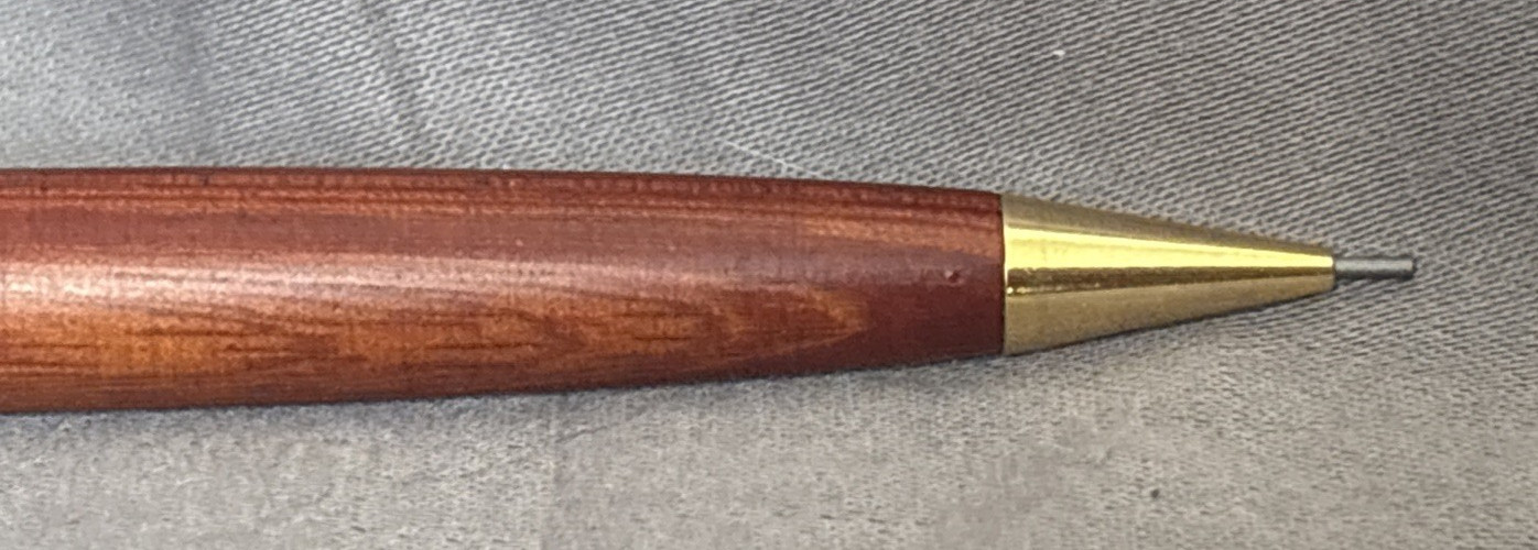 Dade Paper branded Mechanical Rosewood Wooden Pencil Plastic Tube