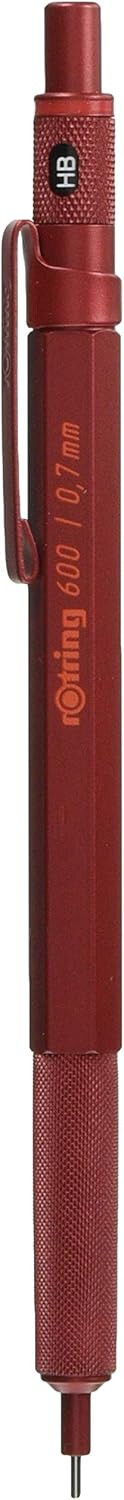 Rottling 600 Mudder Red Mechanical Pencil 0.7mm Knock Type 2119973 rOtring Mecha