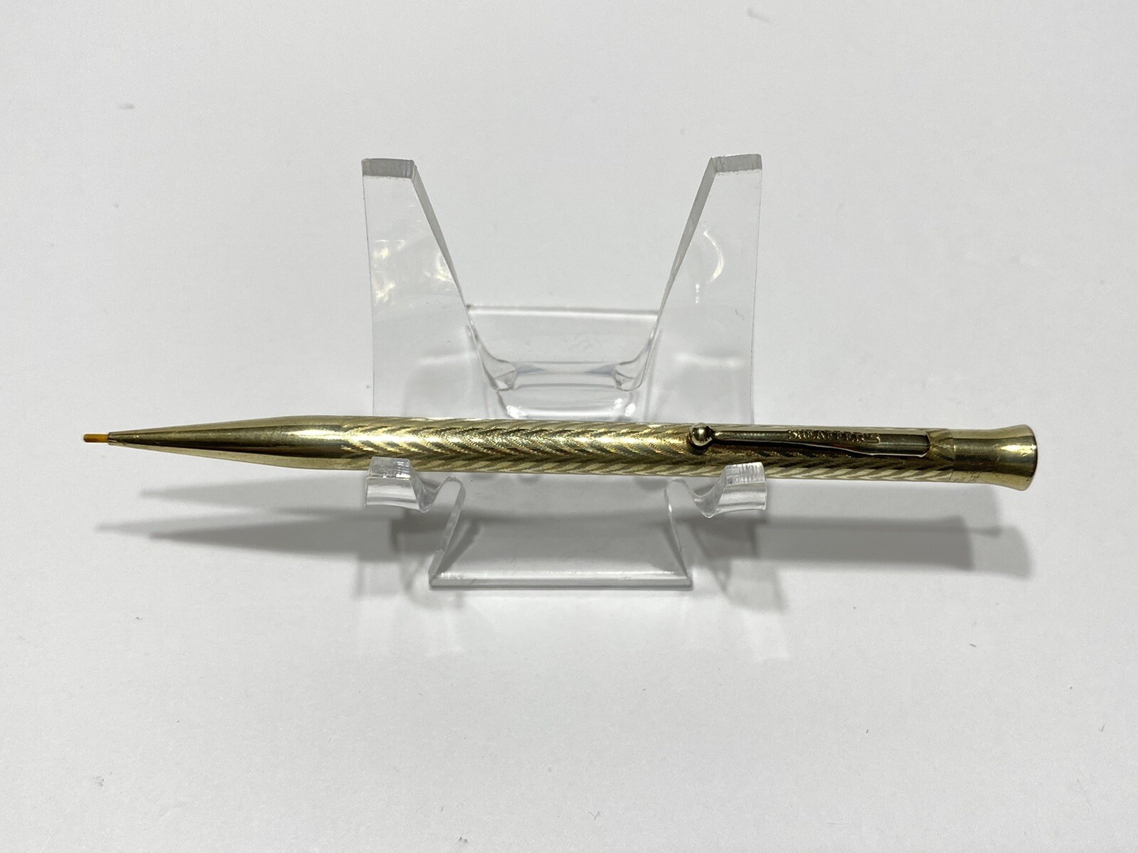 SHEAFFER’S GOLD FILLED ART DECO FLAT TOP TWIST MECHANICAL PENCIL