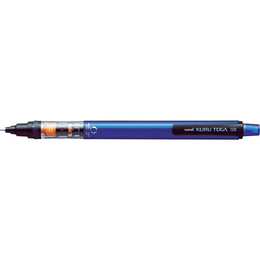 Uni Mechanical Pencil Kurutoga Pipe Slide Model 1 Count (Pack of 1), Blue