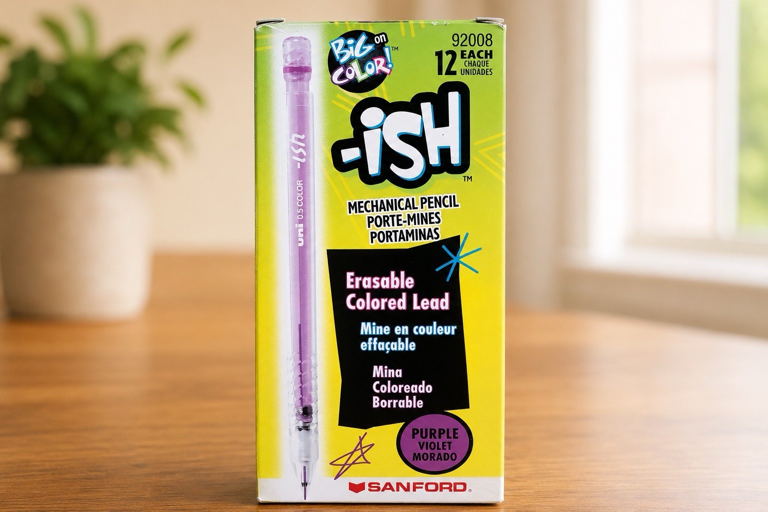 Sanford i-Sh Purple Mechanical Pencils Erasable Colored Lead 8 Left VTG
