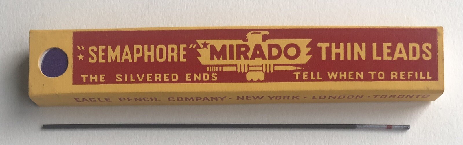 Vintage EAGLE Mirado Semaphore Mechanical Pencil Lead COPY 1.18mm NOS 4pk USA