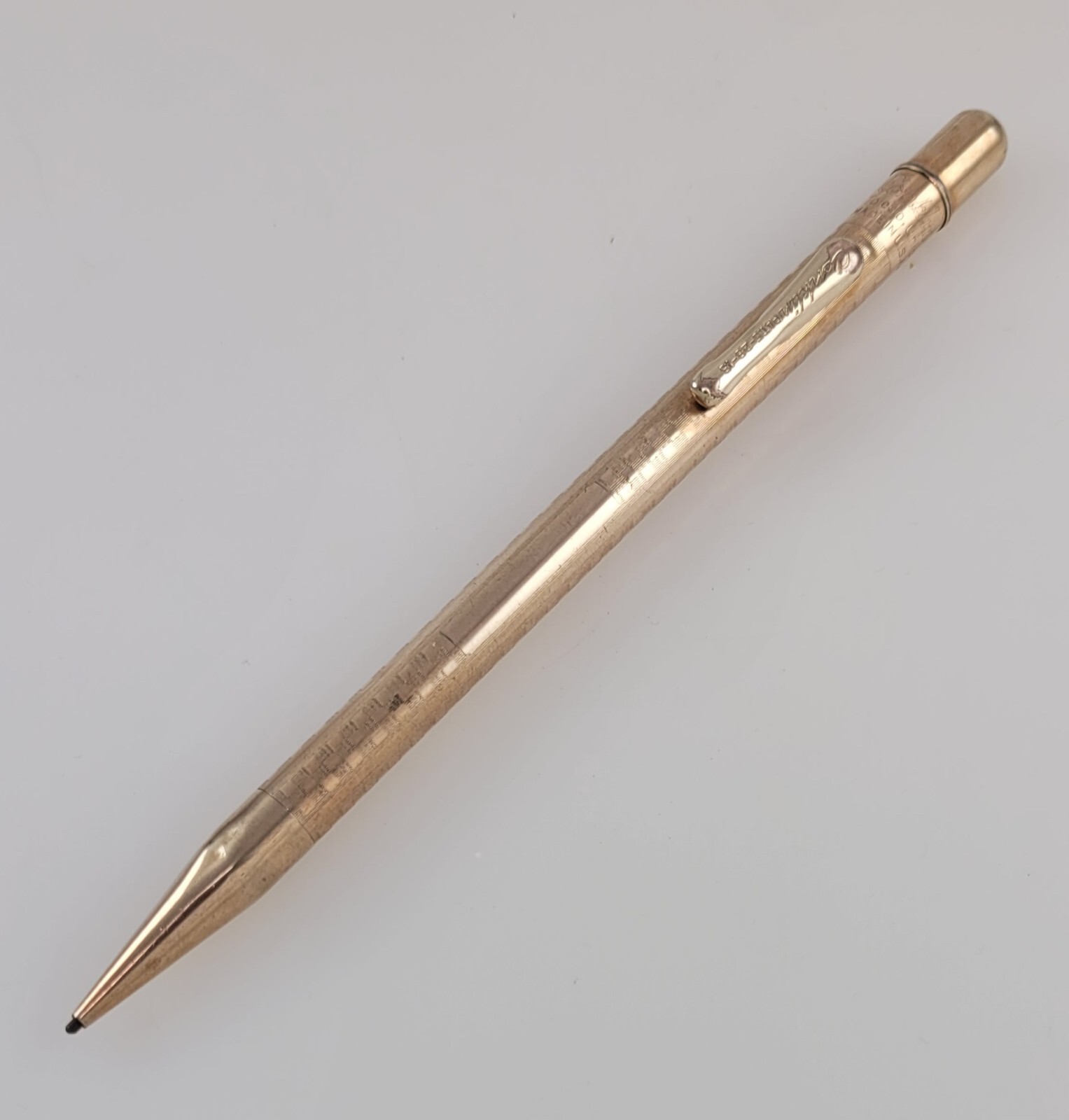 ANTIQUE CONKLIN ROLLED GOLD MECHNICAL PENCIL w/ CLIP – PAT. 1918