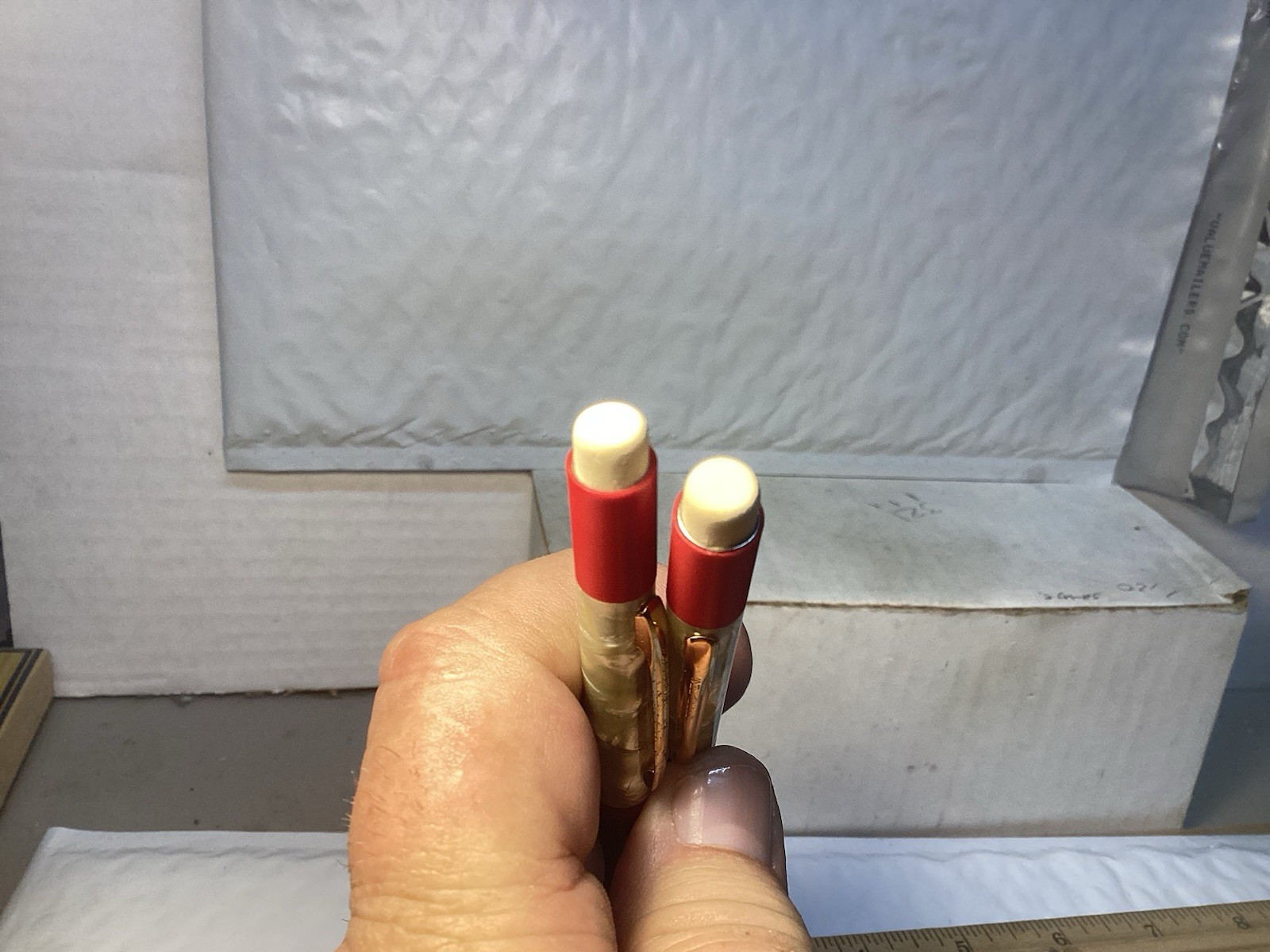 Vintage Sheaffer Mechanical Pencils Lot Of Two. With Extra Lead And Erasers. Exc