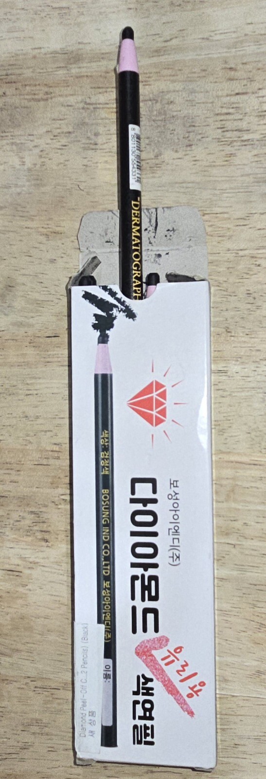 Diamond Peel-Off China Markers/Grease Pencils for Glass, Cellophane, Black