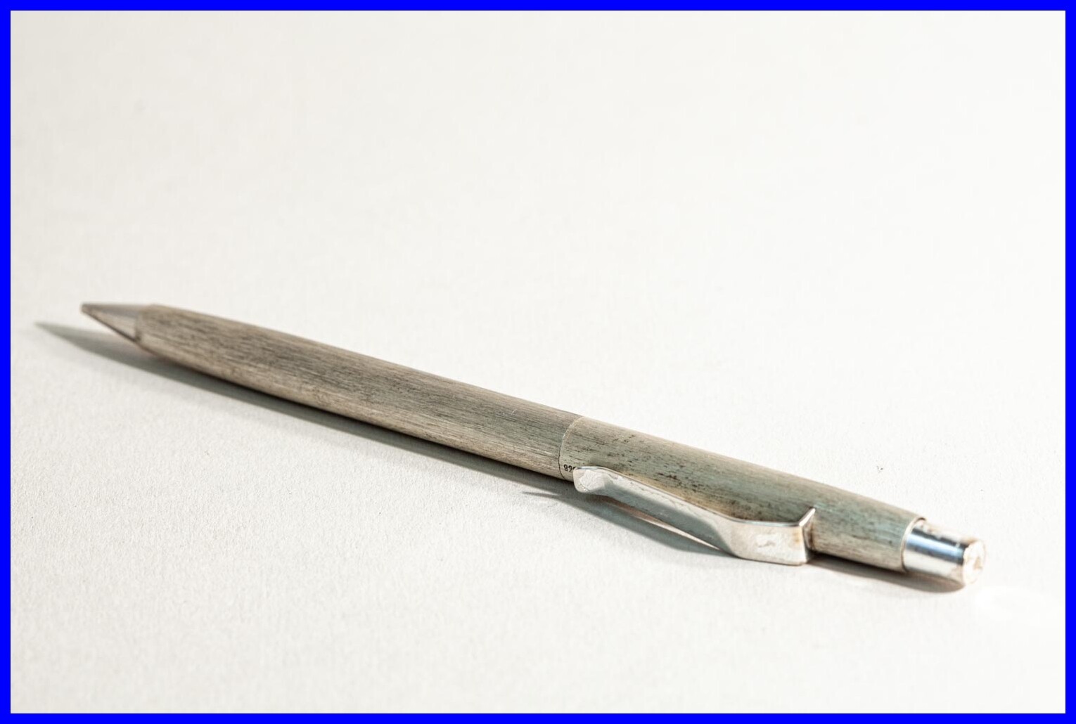 1970s 925 Silver Press Pencil In Gold Plated For 0.5 Mm Mines – Germany Metal