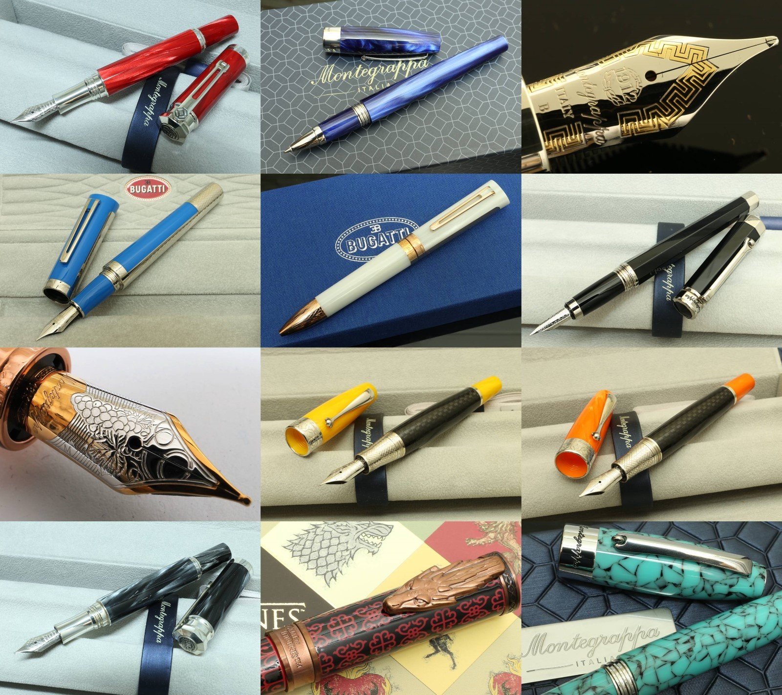 Montegrappa “BUGATTI PUR SANG DT” Mechanical Pencil, Sterling Silver, MSRP 763 $
