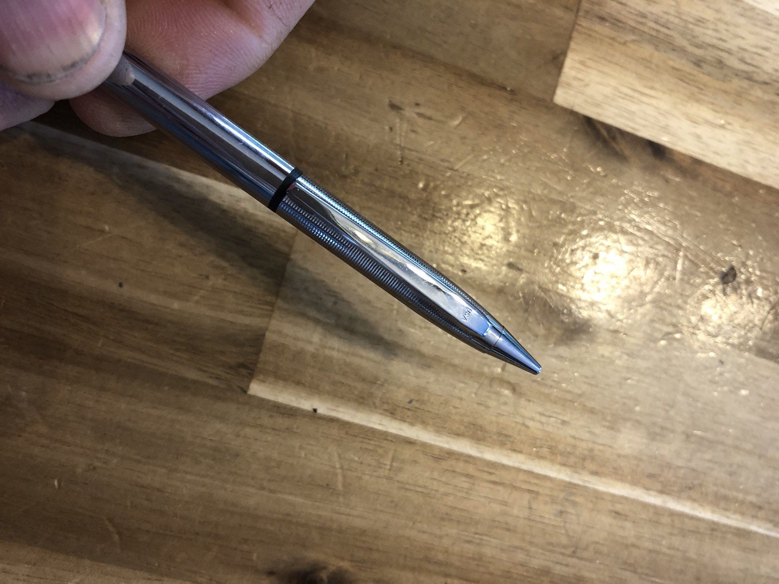 vintage GARLAND combination ballpoint pen and 0.9mm pencil USA 1978 Chrome W/box