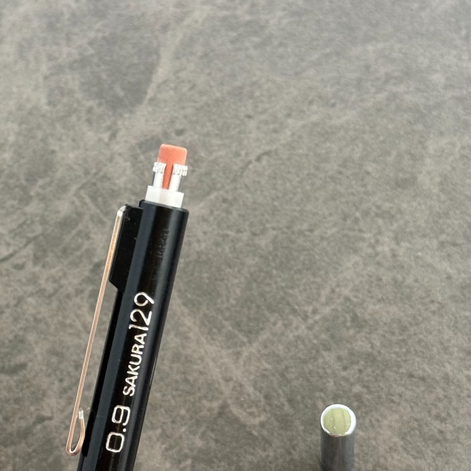 Sakura 129 Black Mechanical Pencil, Vintage Japan Black Color – 0.9mm Lead