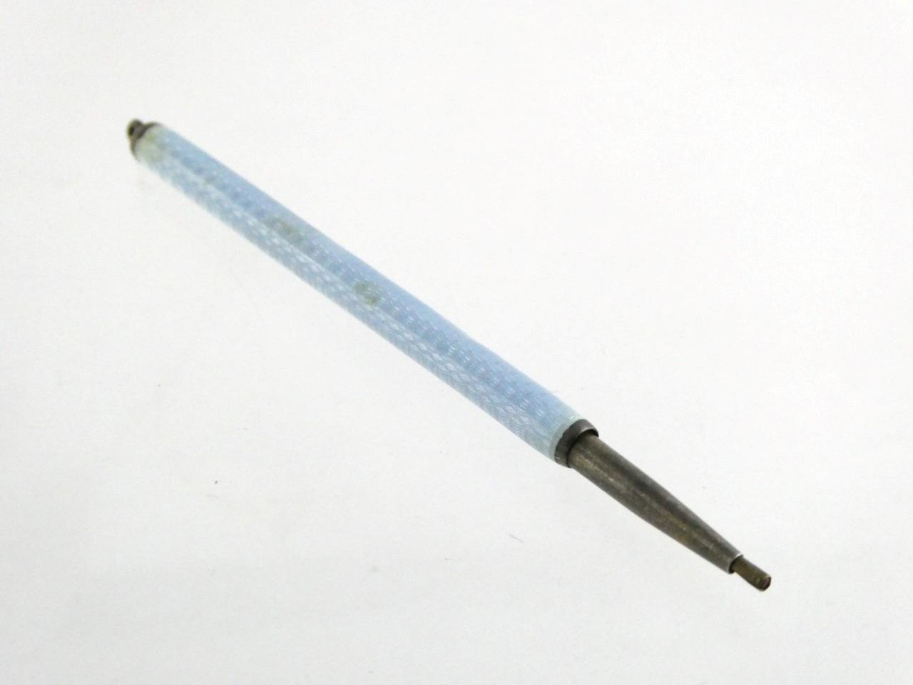 Vintage Gullioche Pale Blue Enamel Pencil Screwend Lead Up and Down