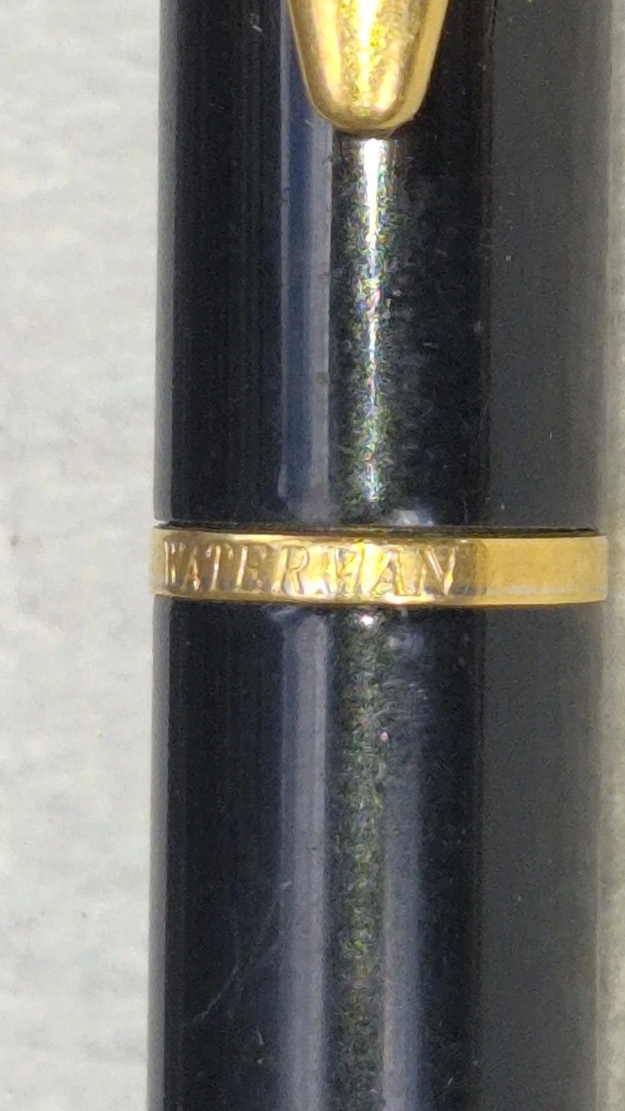 “WATERMAN * France” Black with Polished Brass Trim Working Mech Pencil