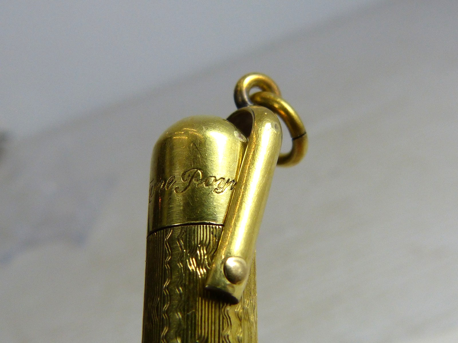 Antique Mabie Todd Fyne Poynt Mechanical Pencil Gold Filled Estate Find !