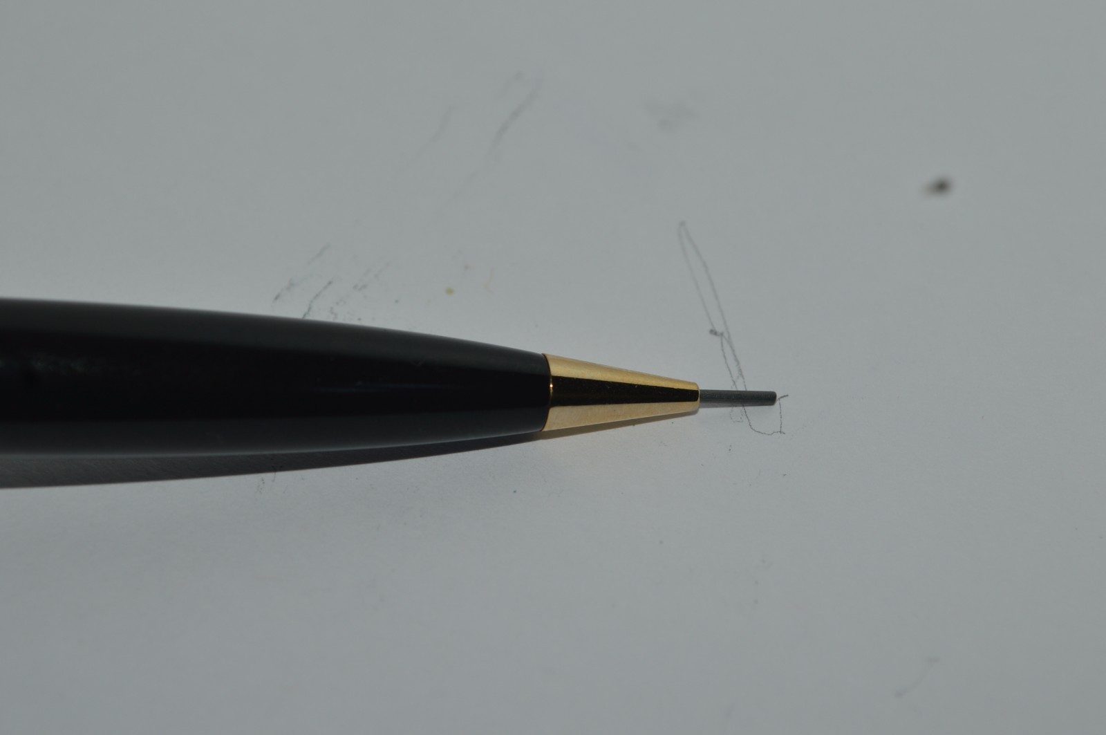 MONTEFIORE Mechanical Pencil Black Lacquer Finish FPS Engraved Excellent Condit