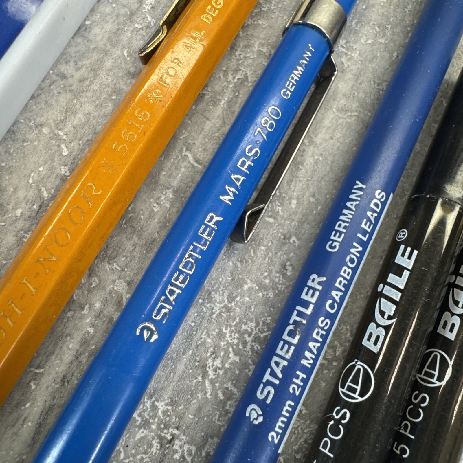 Vtg Drafting lot Staedtler Mars 780 Koh I Noor 5616 Lead holders pencils Refills