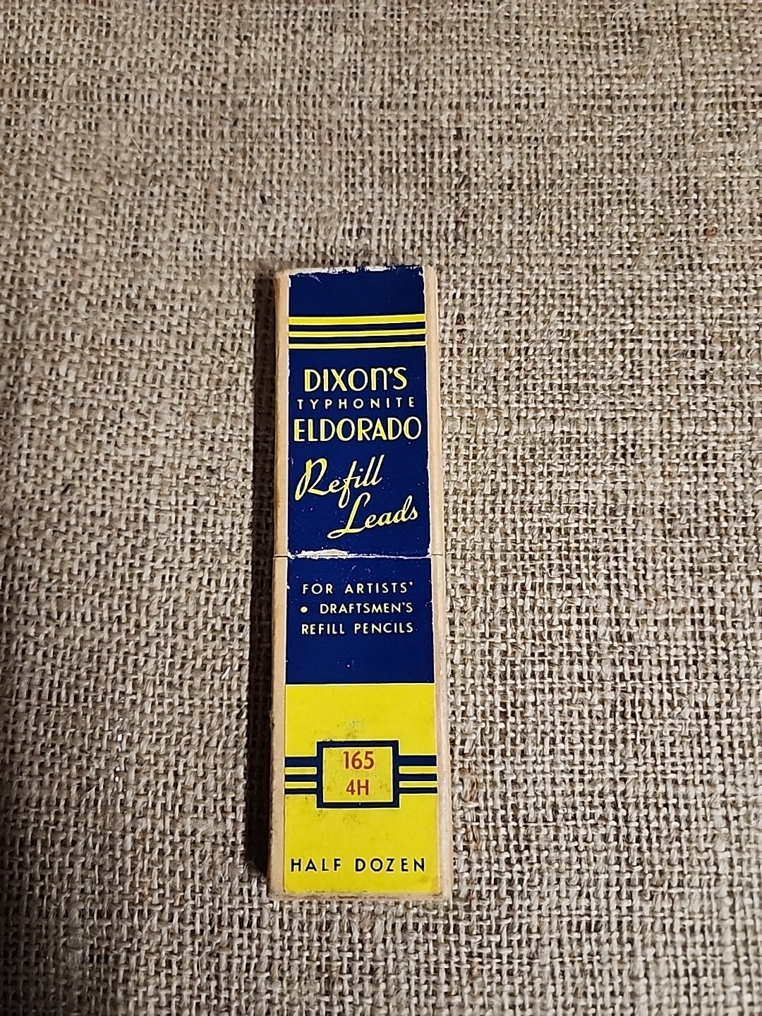 Vintage DIXON CO. ELDORADO TYPHONITE PENCIL LEAD REFILLS, partial box Missing 1