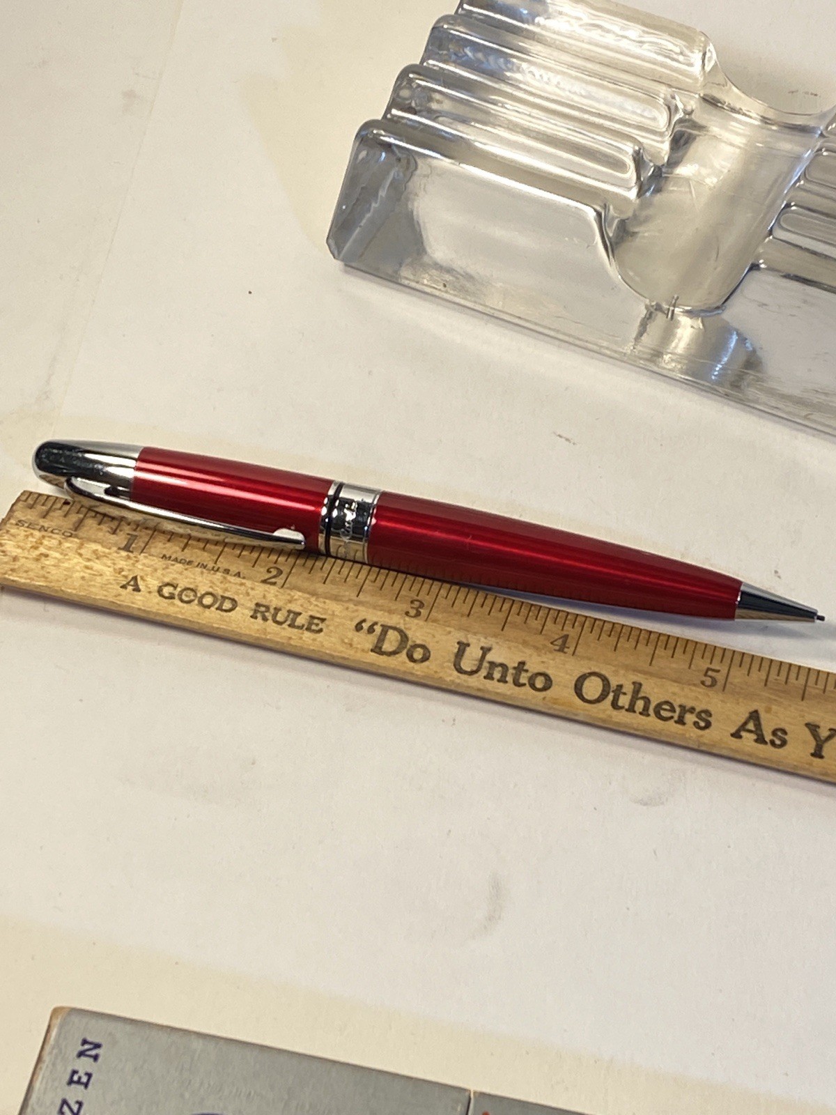 Pierre Cardin Mechanical Pencil Metallic Red & Chrome