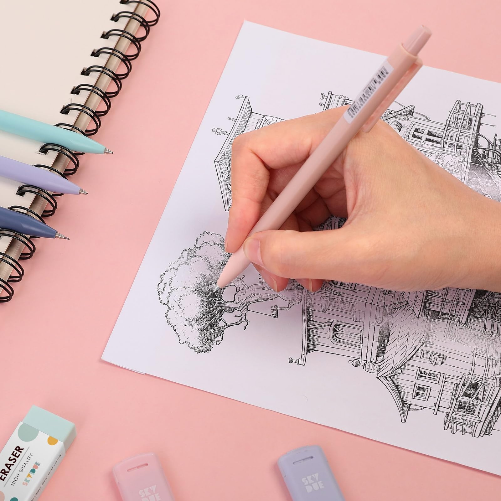 Cute Mechanical Pencils Set, 0.5mm 0.7mm Mechanical Pencils, 360PCS HB Lead …