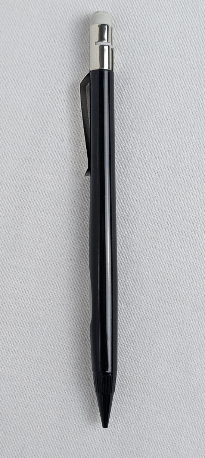 Vintage Pentel Quicker Clicker Junior PD325 Black Mechanical Pencil