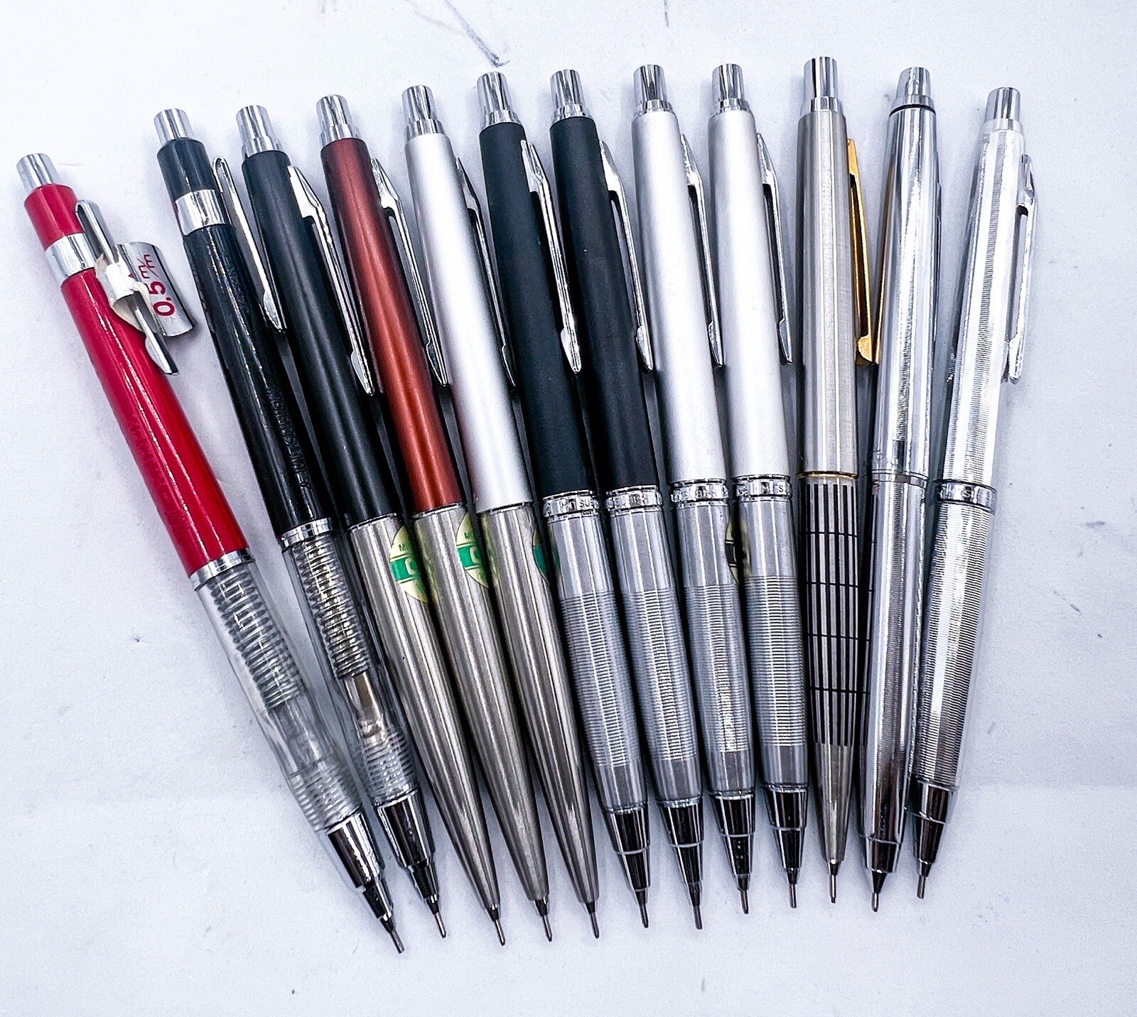 Mitsubishi Jaguar & Double Push Knock Mechanical Pencil 21pcs With Box
