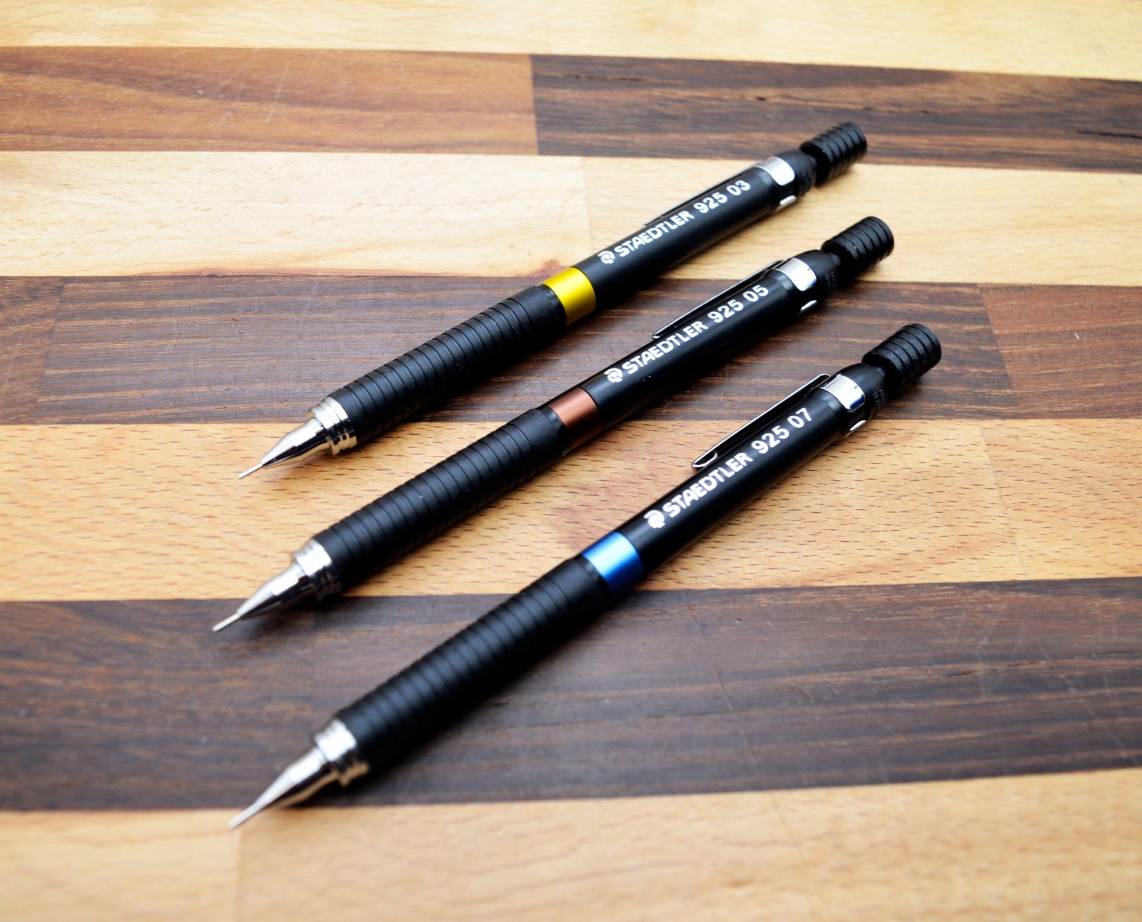 Lot x 3: Staedtler Mechanical Pencil Model 925 Combo 925 03 05 07 New / Unused