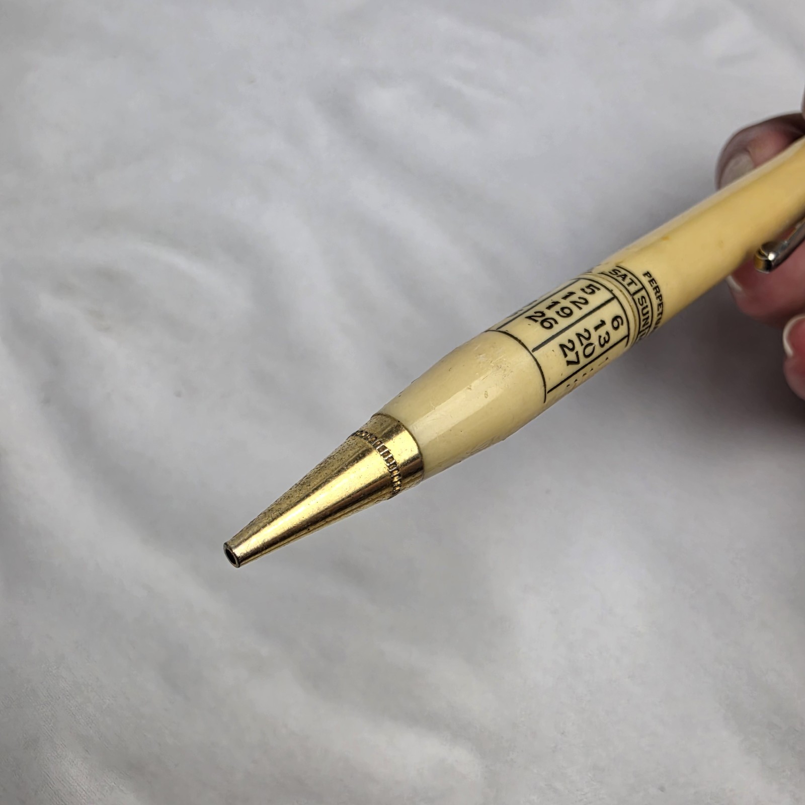 Vintage Builders Supply Co. Perpetual Calendar Mechanical Pencil Circa 1940’s