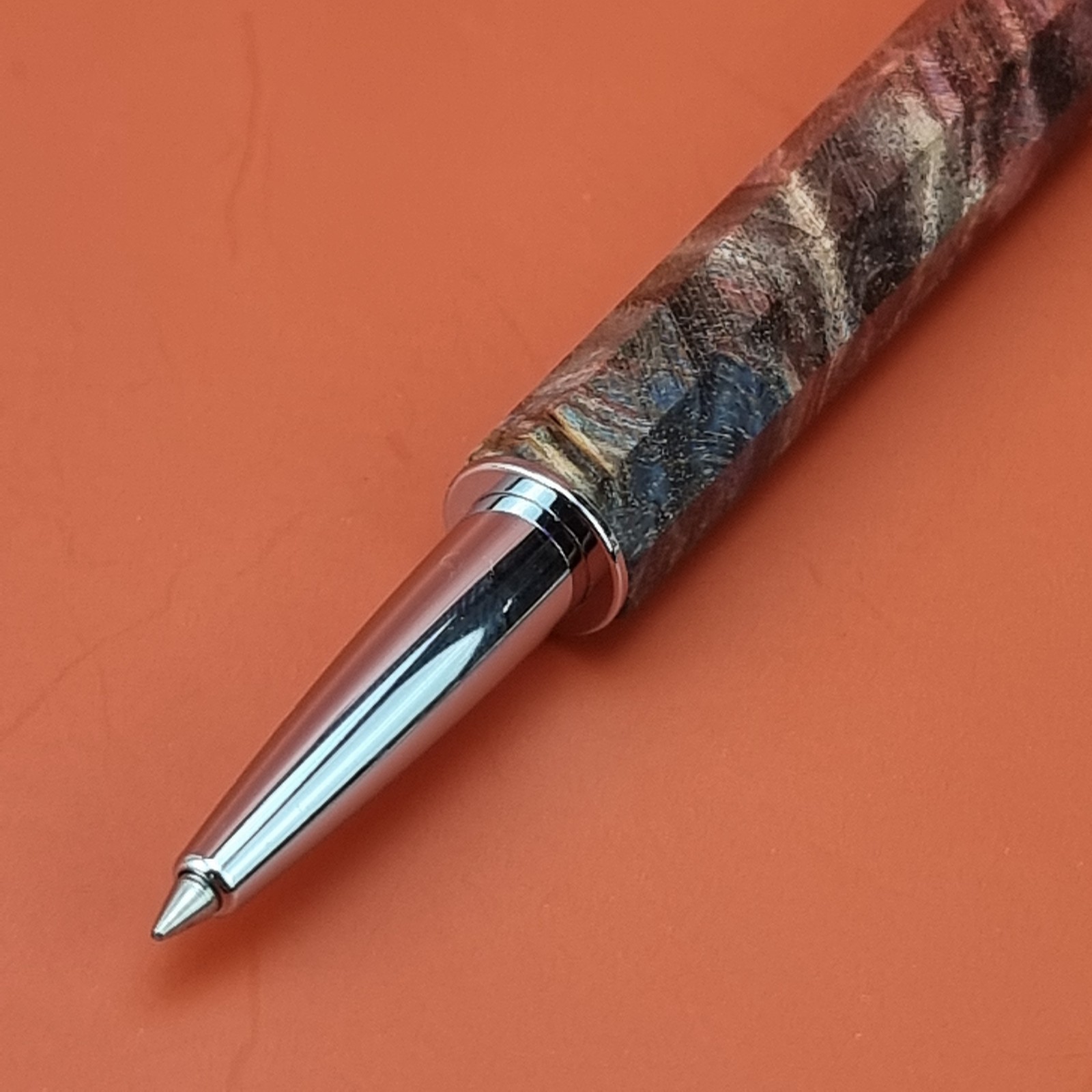 Hand Crafted Water based Ballpointpen with Octagonal Wood Barrel