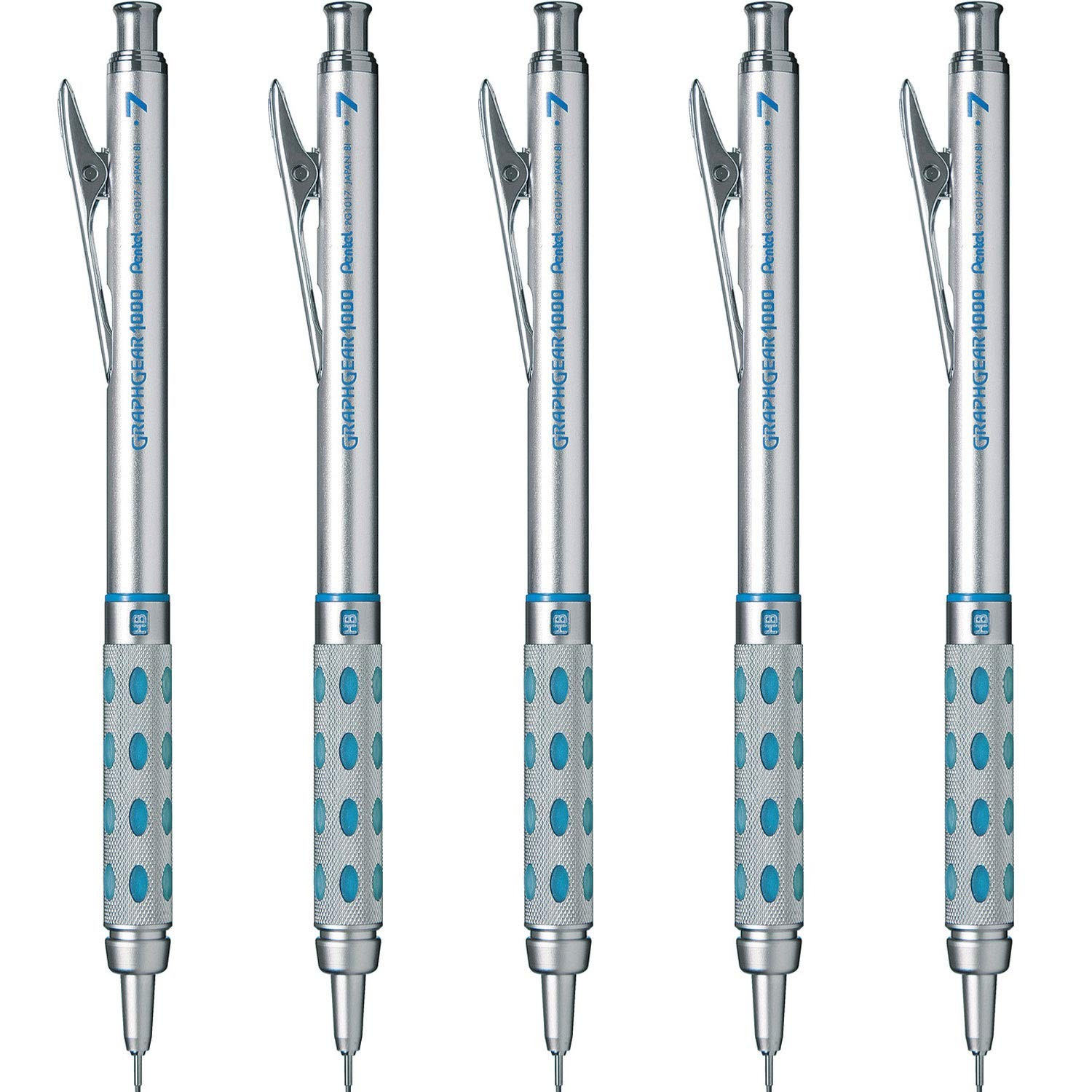 Precision Mechanical Pencil Set, 0.7mm, 5 Pack – Ideal for Drawing & Writing